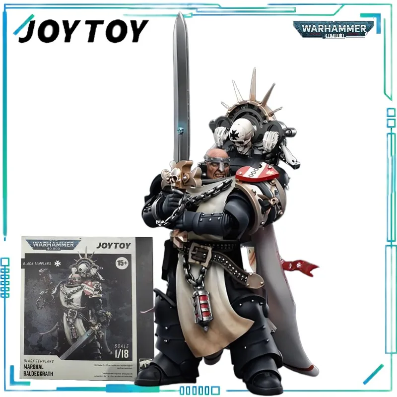 JOYTOY Oryginalny Warhammer 40000 Marszałek Badkras z Czarnej Katedry Emperorskiego Wojownika Rolanda Gotowy Model Kolekcjonerski
