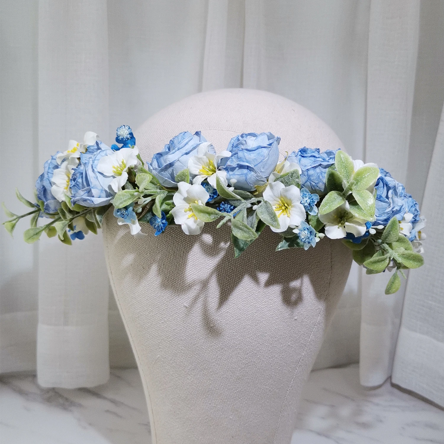 Vestido de boda con corona de flores para mujer, accesorios para el cabello, diadema nupcial, uds, guirnalda Floral, 6 tocado de Adorno