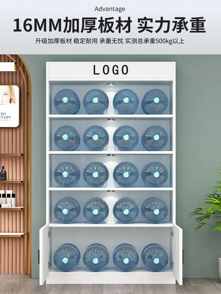 

Glass Display Cabinet Commercial Glass Door Products Cosmetics Container Sample Display with Lock Beauty Salon Gift