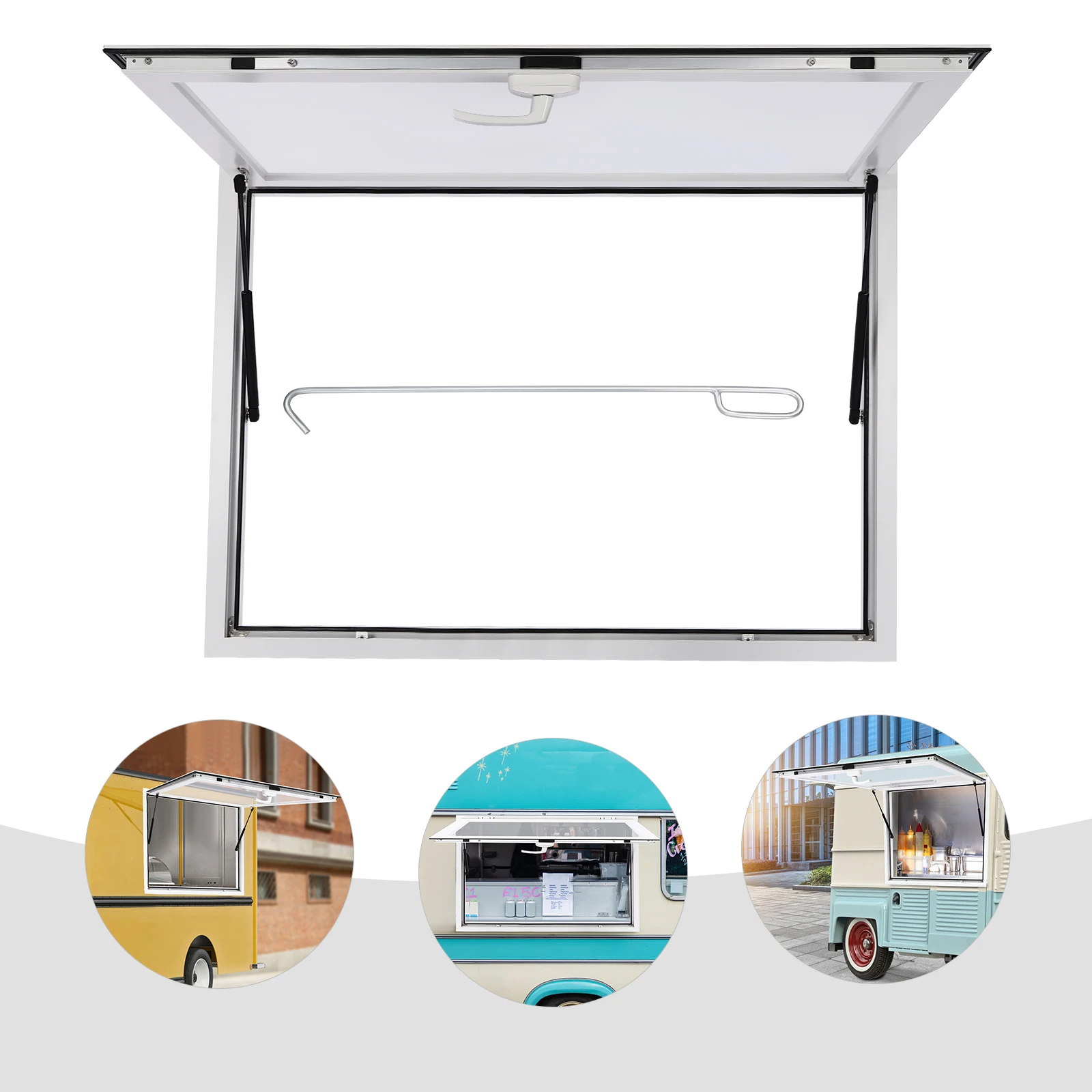 

Концессионная подставка для сервировки, 45*33 дюйма, окно, водонепроницаемое концессионное окно для общественного грузовика, сервисное окно для грузовика с едой