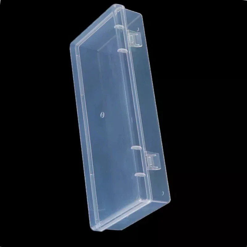 Plastic Box Rectangular Translucent Packing Box Storage Organizer Case Dustproof Durable Strong Jewelry Container Transparent