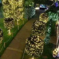 1PCS 500/1000LED Fairy String Lights Christmas Garland Outdoor Decor Lights Waterproof With Remote For Tree Street Wedding Party 5