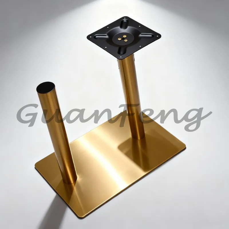 Luxury Heavy‑Duty Stainless Steel Chrome Table Bases Modern Metal Furniture Legs for Dining Coffee Table Restaurant Office