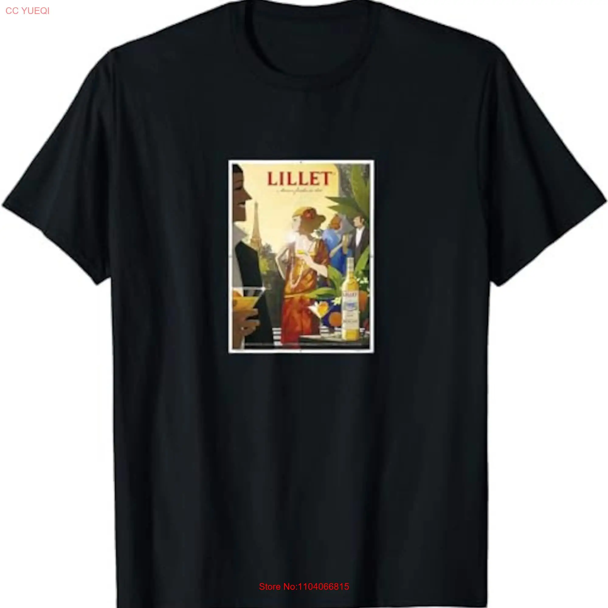 Vintage Lillet Poster Art T Shirt SweaT 101220 long or short sleeves