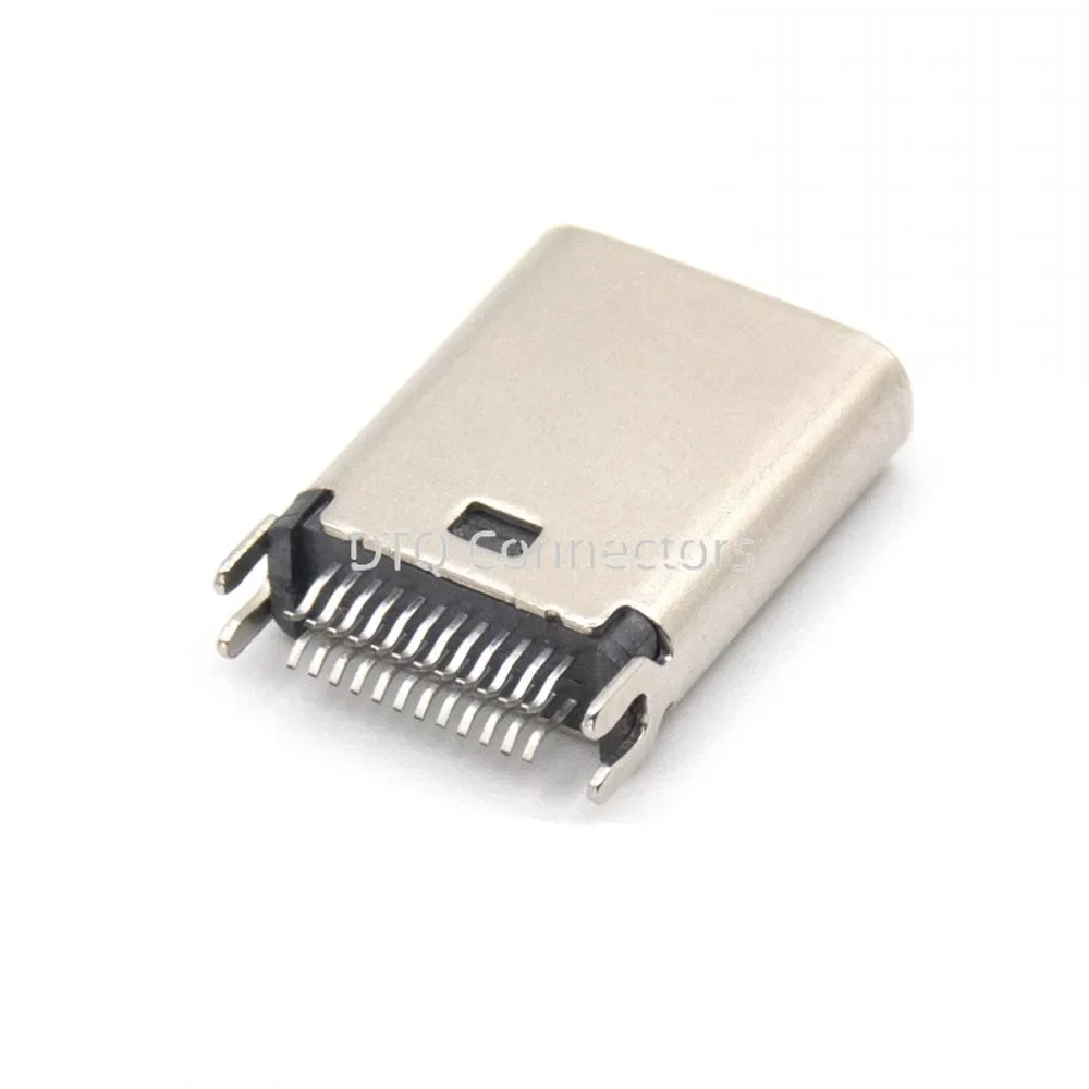 50pcs Micro USB 3.1 Universal 24 PIN Splint 0.8 length 9.3 Full Function Piece Female Type C Tail Jack Plug Socket Connector