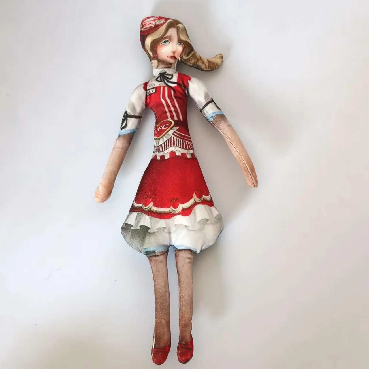 흰색 테두리가 없는 다섯 번째 성격의 새로운 어부 코스프레 추상 그림, 손과 발에 철사 골격 인형이 있는 그림