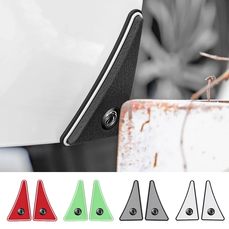 

2pcs Car Badge Scratch Guard Anti-collision Door Corner Cover For Peugeot GT 3008 308 T9 208 508 2008 5008 207 206 408 108 4008