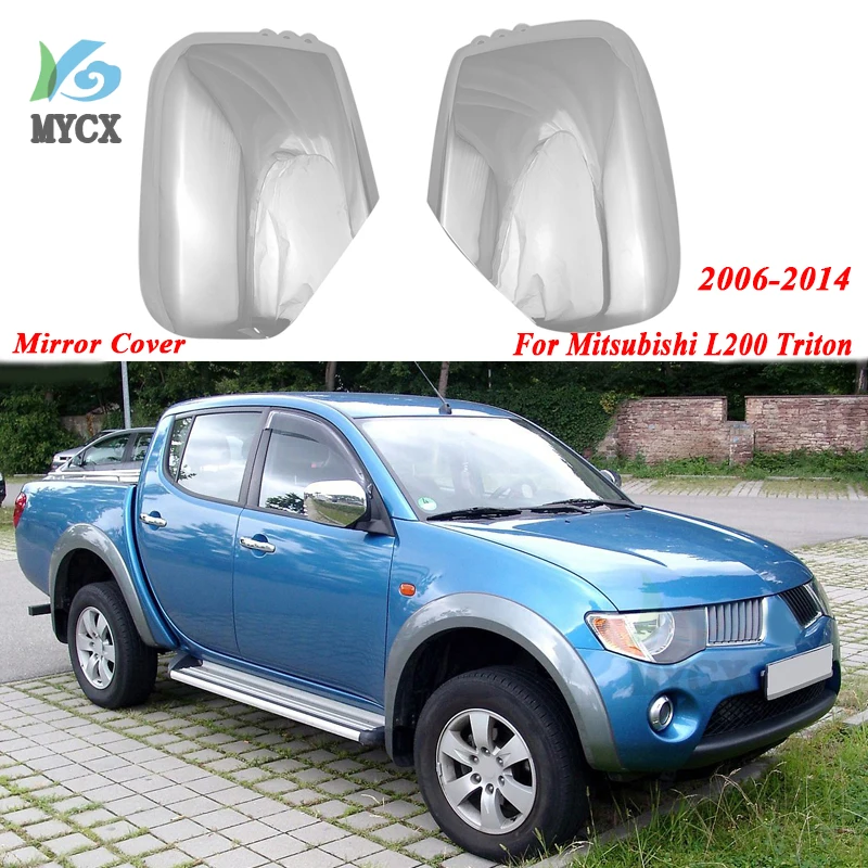

Mirror Cover For Mitsubishi L200 Triton 2006 2007 2008 2009 2010 2011 2012 2013 2014 Accessories Double Cab Chrome Carbon Fiber