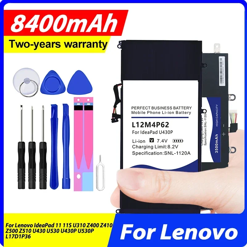 L11M3P01 L12S4K01 L17D1P36 L11M4P13 Battery For Lenovo IdeaPad 11 11S U310 Z400 Z410 Z500 Z510 U530P U430 U530 U430P L17D1P36