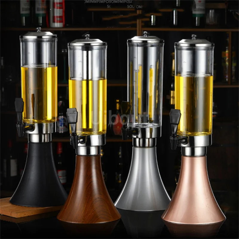 Barril de cerveza de raíz de 3L, dispensador de cóctel, Enfriador de sobremesa de PlumWheat, torre de cerveza de bebidas con tubo de hielo, varilla enfriadora para Bar y restaurante
