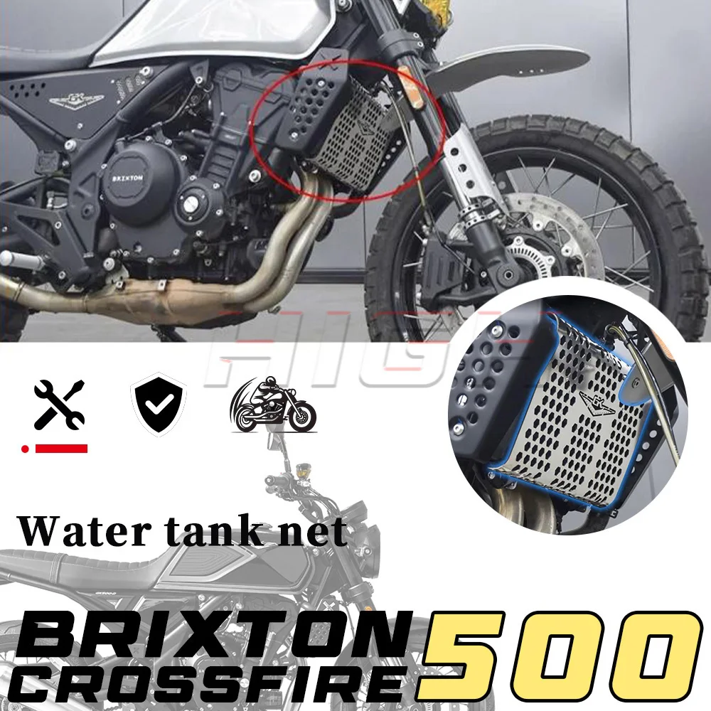 Engine radiator cover and water tank mesh kit for Brixton Crossfire 500 GK500 500gk 500Crossfire