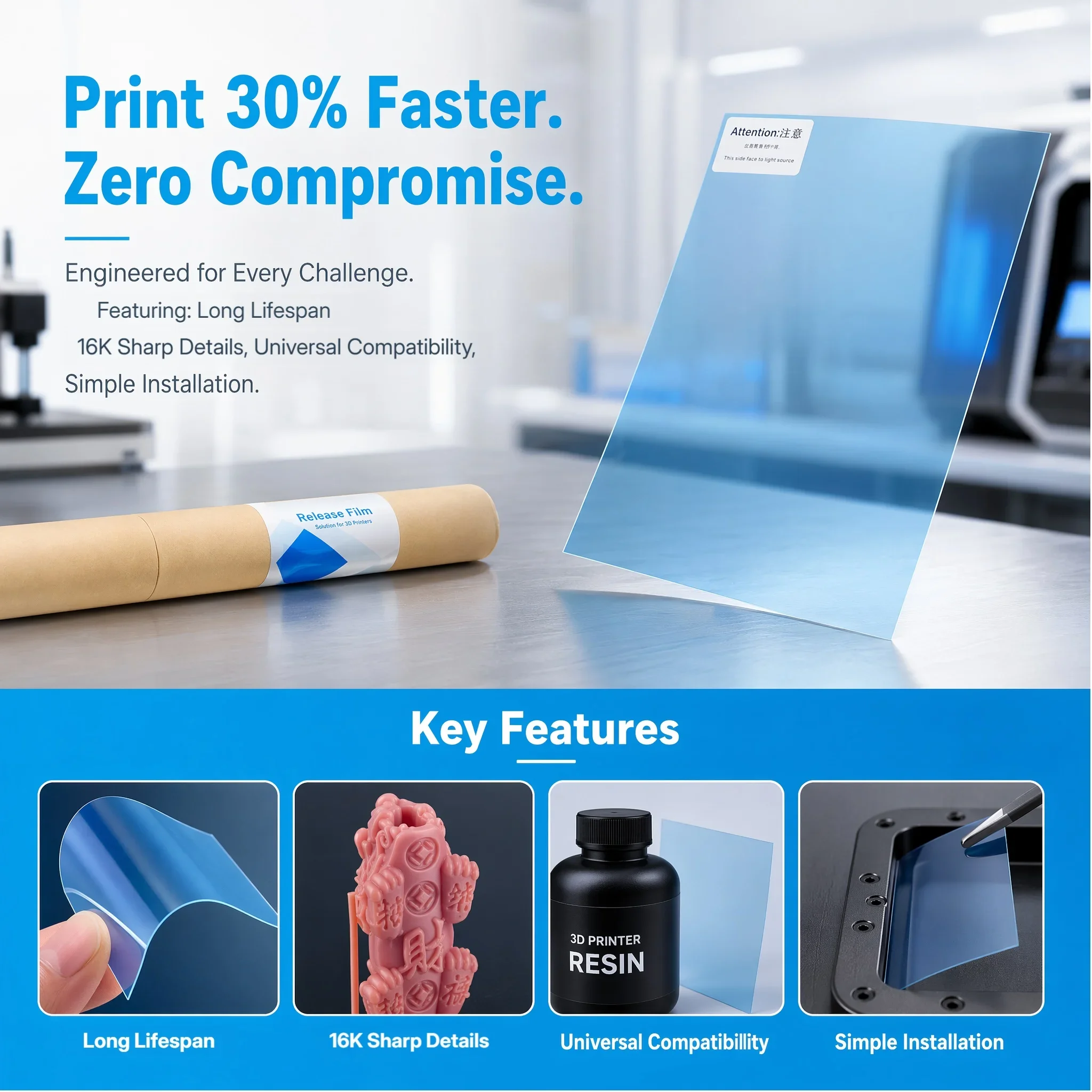 High Speed ACF Release Film For ANYCUBIC Photon Mono M7 Max M3 Max ELEGOO Jupiter 2 SE Resin LCD 3D Printer Part Accessories