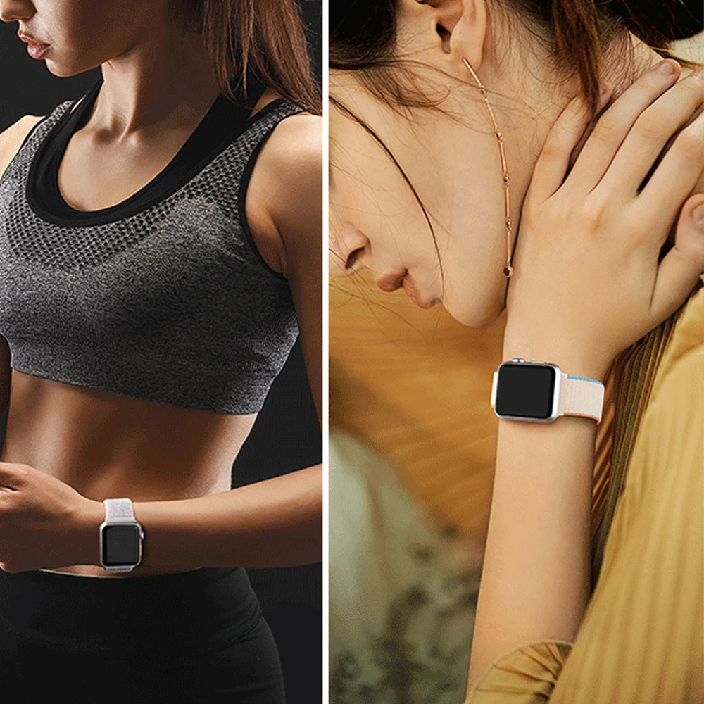 Нейлоновый ремешок для Apple Watch Band 45 мм 44 мм 42 мм 41 мм 49 мм 40 мм 44 мм Браслет Correa iwatch Series 8 9 7 6 5 4 3 SE Ultra