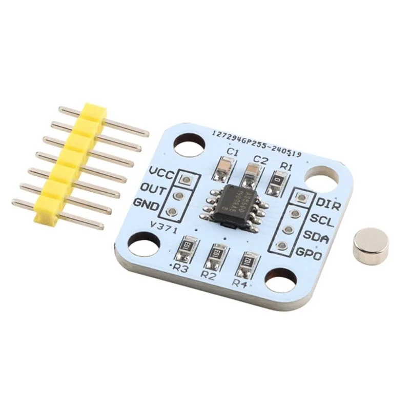 AS5600 magnetic encoder magnetic induction angle measurement sensor module 12bit high precision