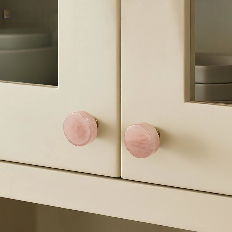 European Style White Luxury Cabinet Handle Single Hole Drawer Pulls for Wardrobe