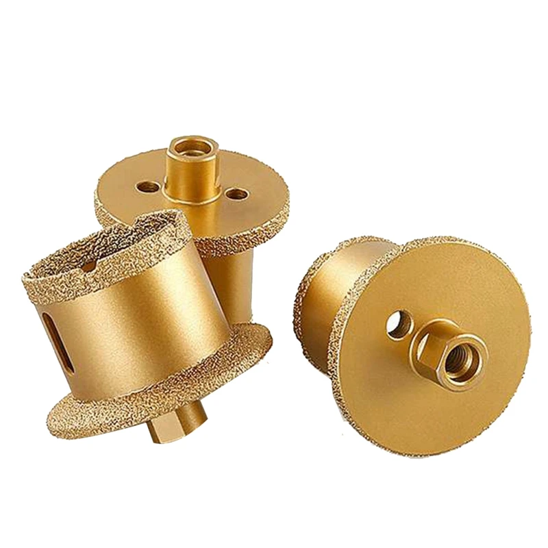 연마기 홀 오프너 드릴 비트, 브레이징 다이아몬드 홀 드릴 톱 코어 비트, 대리석 타일 홀 오프너 골드 M10 50-70