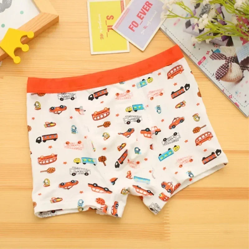 10Pc/Lot Boys Modal Boxer Kids Underwear Cartton High Quality Soft Baby Underpants