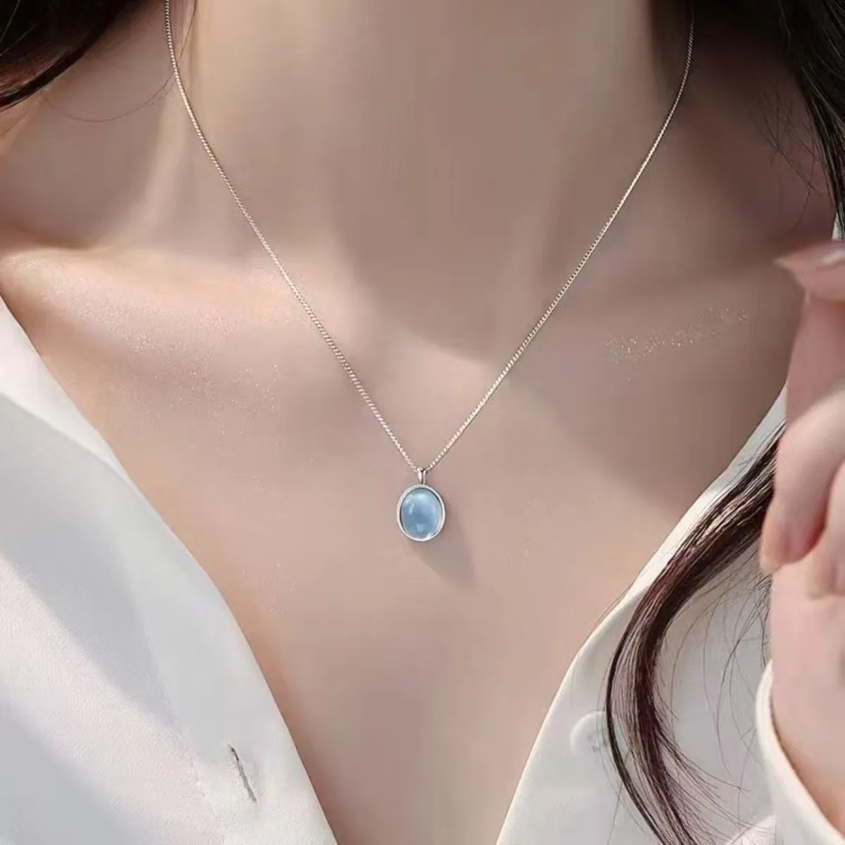 5pcs Pendant Necklace Set: Fresh & Sweet Necklace, Collarbone Chain, Natural Luxury Minimalist Jewelry