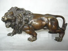 

Exquisite Collectibles Tibet bronze lion statue