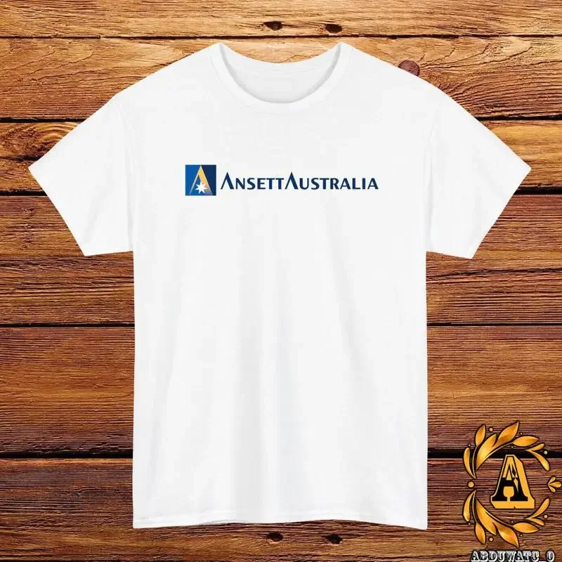 New Ansett Australia Airlines Logo T Shirt Black Grey White Navy Red Light Blue