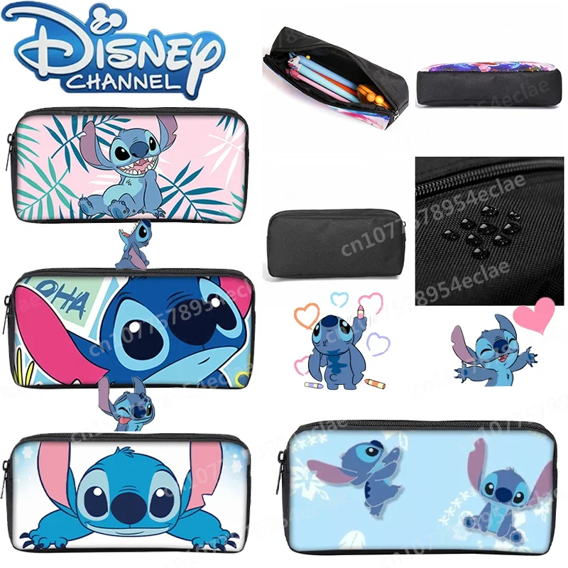 

New Disney Lilo&Stitch Pen Bag Single-layer Large Capacity Pencil Bag Student School Supplies Stationery Bag Anime Wholesale