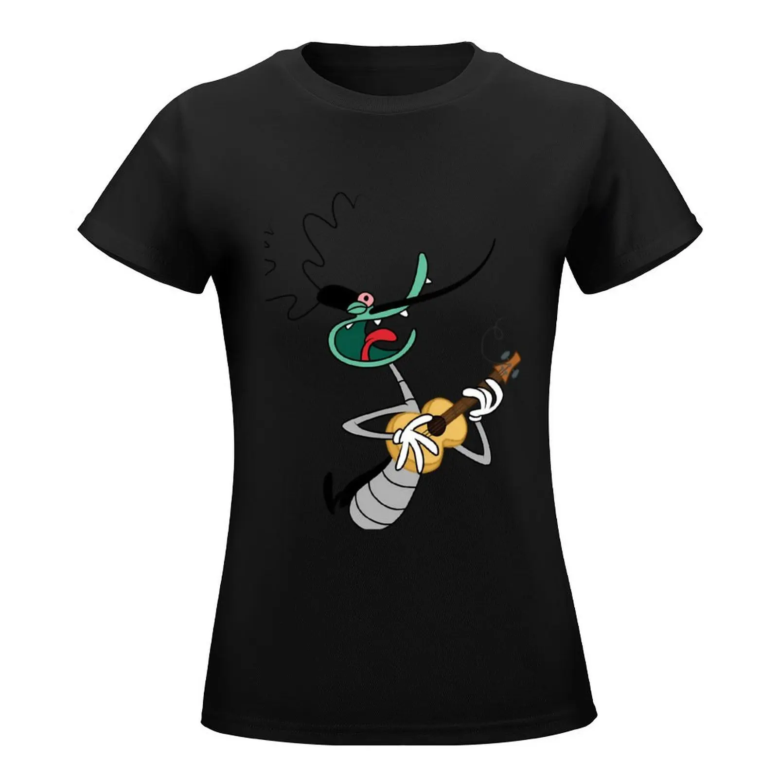 Oggy And The Cockroaches T-Shirt summer top plus sizes Womens clothing