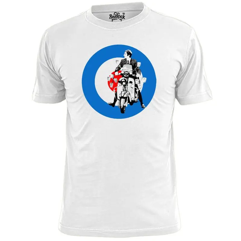 Mens Jimmy Scooter Target v2 T Shirt Weller Jam Quadrophenia Scooter