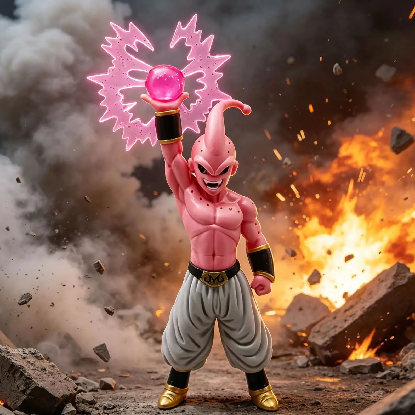 Figura de Majin Buu Super Saiyan de Dragon Ball, Modelo de Anime, Decoración Periférica