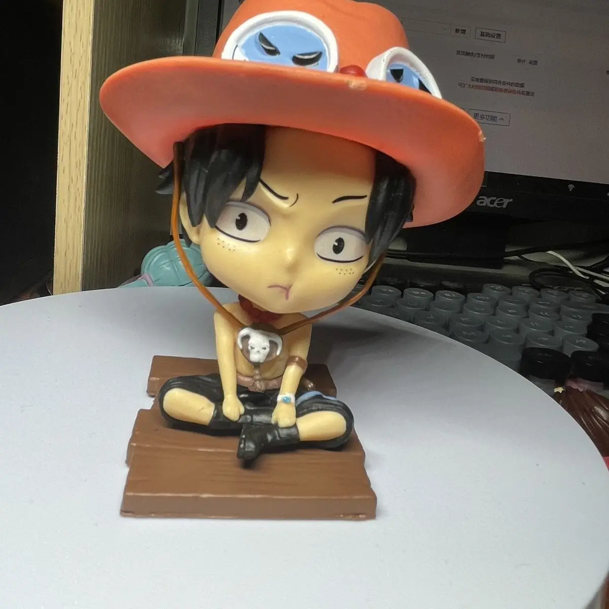 One Piece  Ace figurine, Luffy popular collectible accessories, anime model, tabletop decoration, car-mounted decoration 2026 view 5
