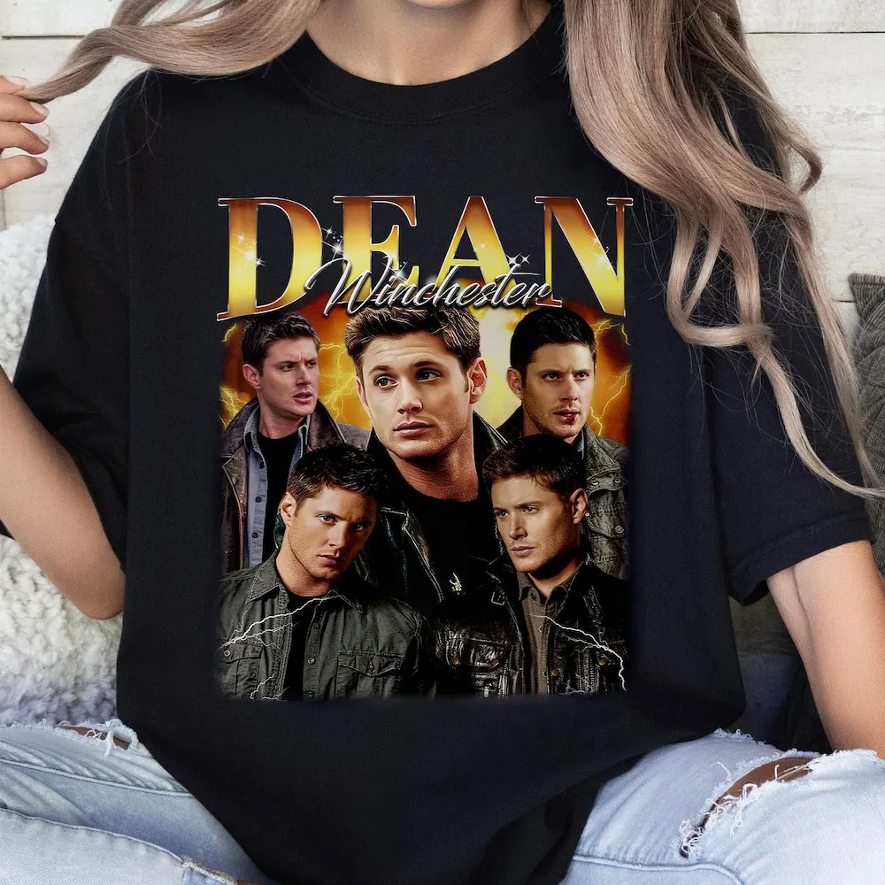 Bootleg Dean Winchester T Shirt Vintage 90S Jensen Ackles Supernatural Tv Series