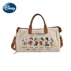 Borsa da viaggio di marca di lusso Disney Borsa da viaggio in tela per bagagli di cartone animato di Topolino Borsa per mamma Borsa di grande capacità Borsa da donna Valigia