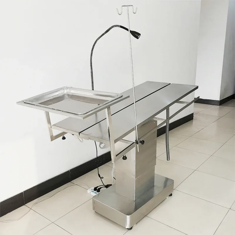 Economical multi-functional veterinary electric lifting constant temperature V-shaped pet table