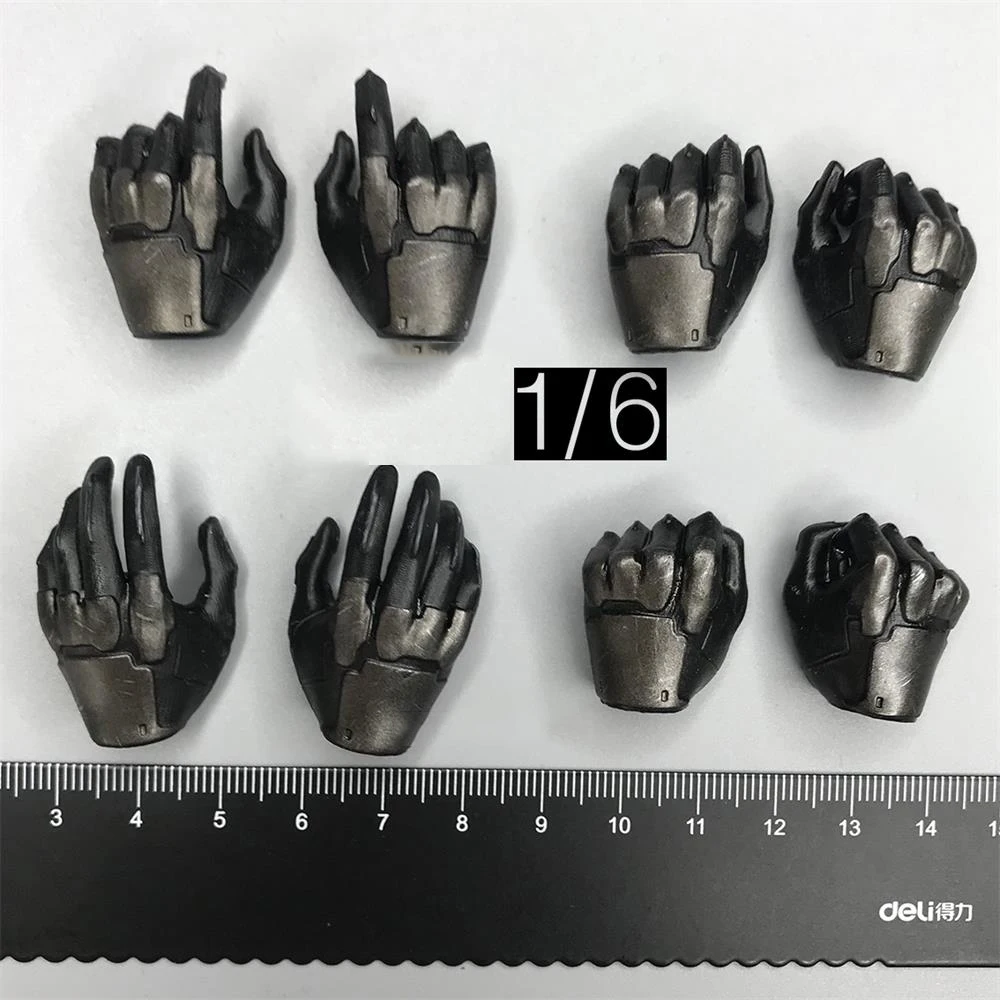 1/6 Threezero 3Z0215 Male Special Army Force Snake Eyes Soldier Black Hand Changeable Hand Models 8PCS/SET Fit 12