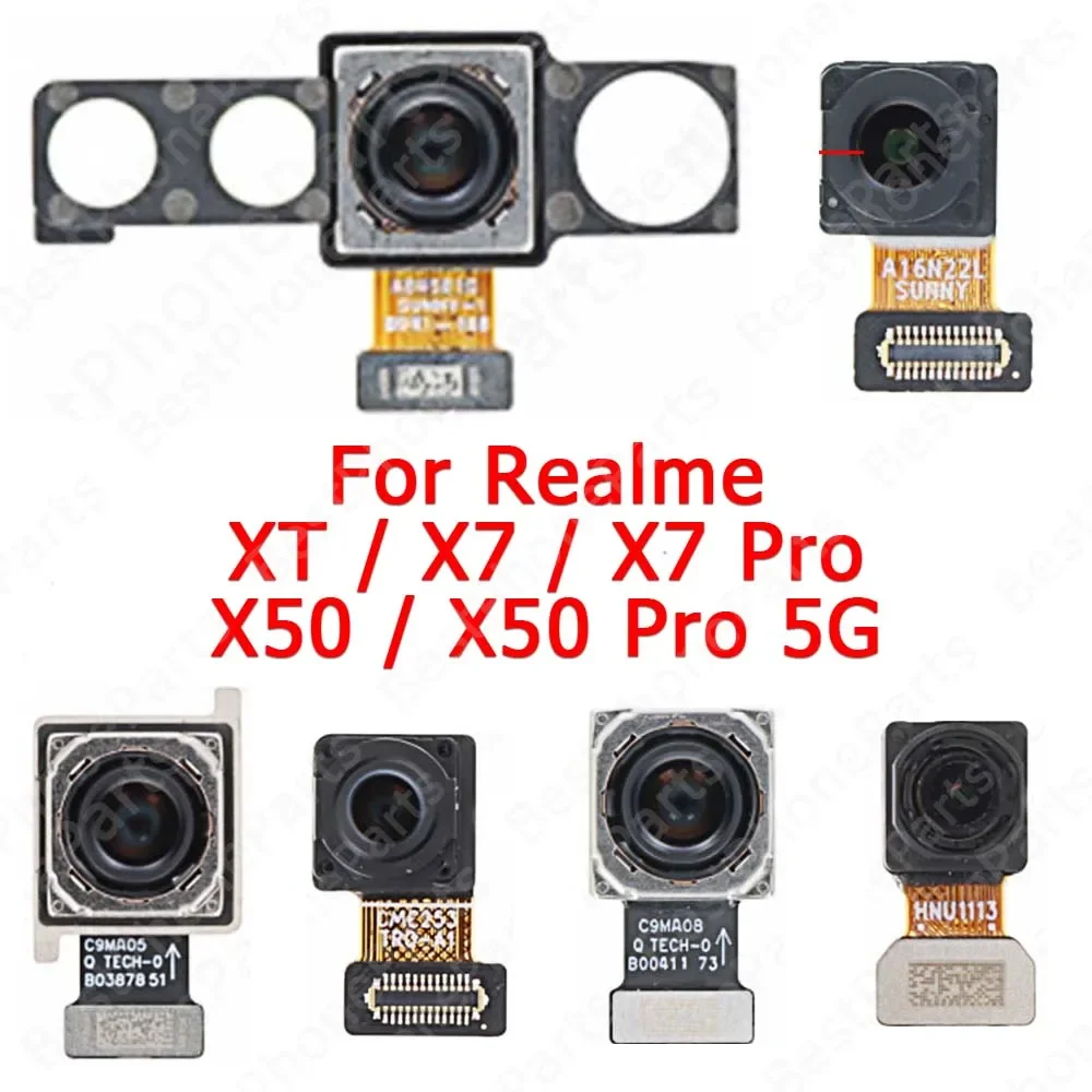 Selfie Rear Camera For Realme XT X7 X50 Pro 5G Facing Back View Big Front Backside Camera Module Replacement Flex Cable