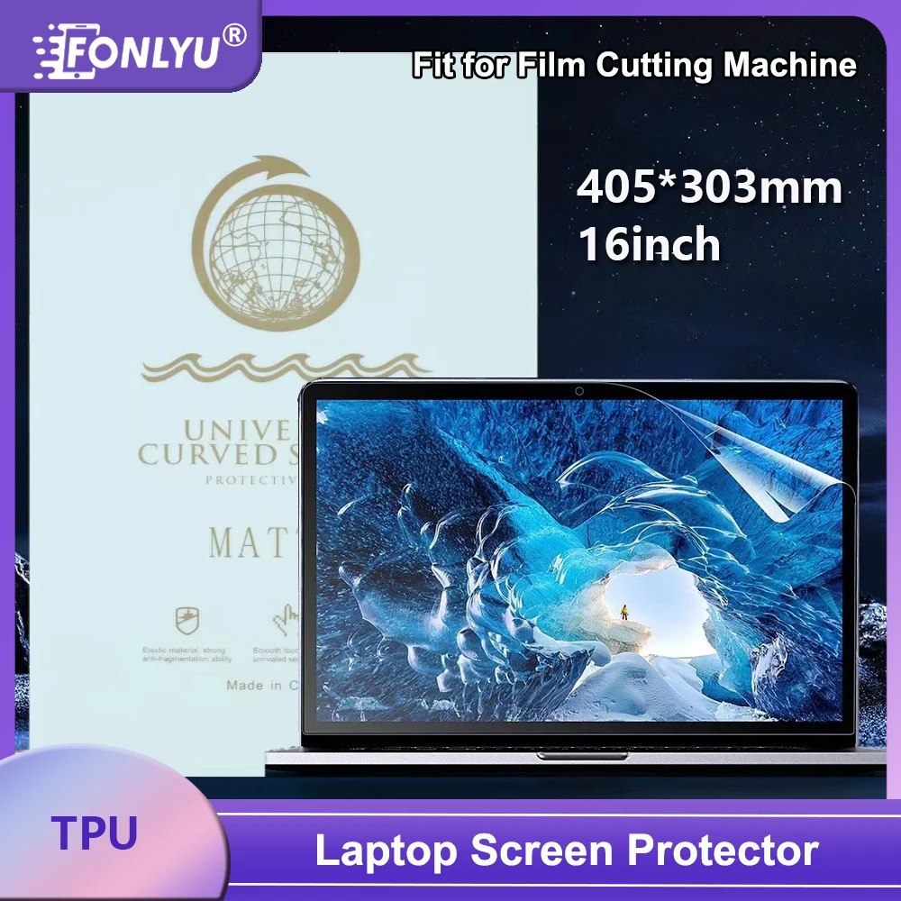 

FONLYU 10 шт. ТПУ HD матовый ноутбук планшет гибкая защитная пленка для экрана компьютера iPad гидрогелевый лист 11 16-дюймовая машина для резки пленки
