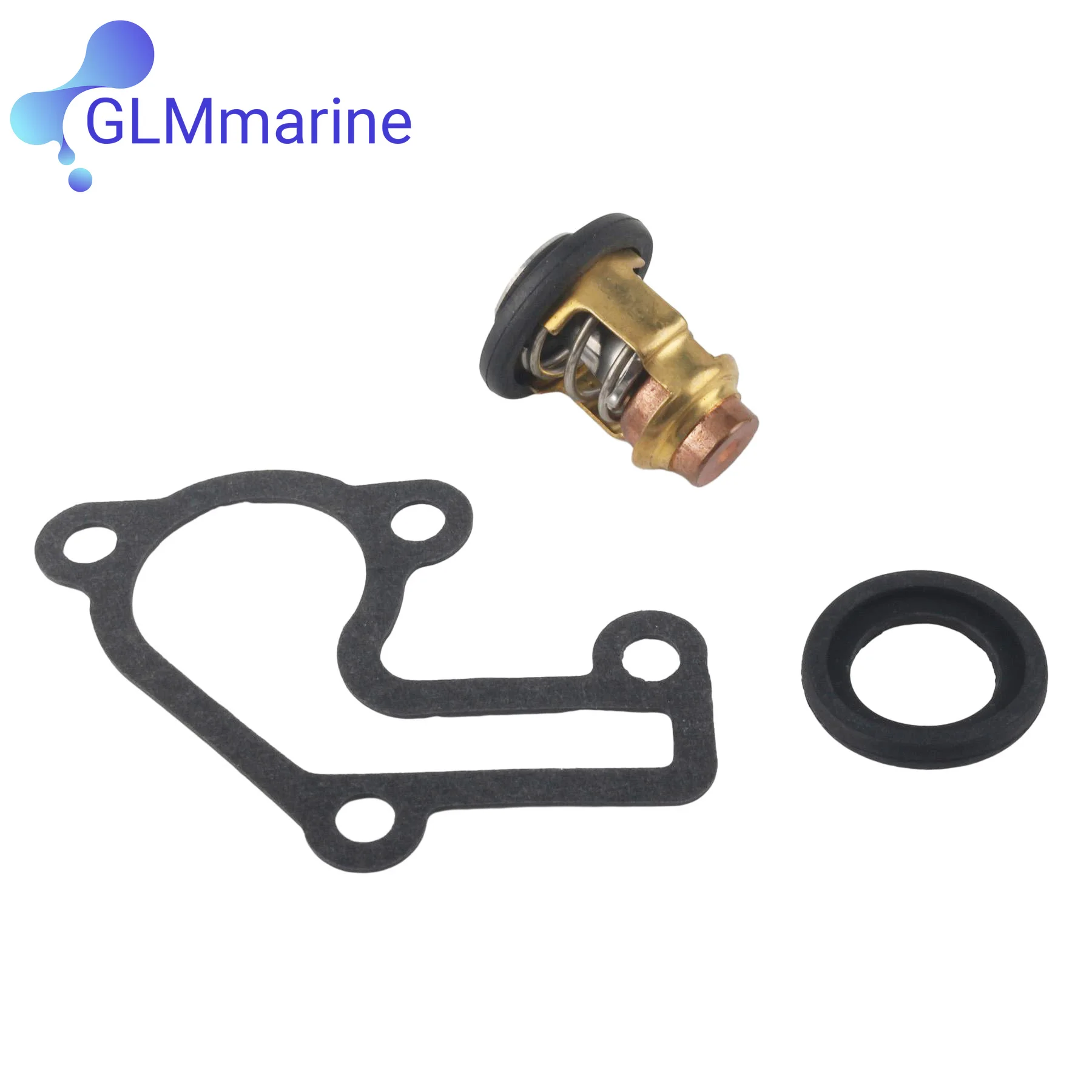 

For Yamaha 9.9 15 HP 6E5-12411 50℃ 122℉ Thermostat 6E5-12411-20 W/ Gasket 682-12414-A1 9.9MSH 15MSH Outboard 6E5-12411-30