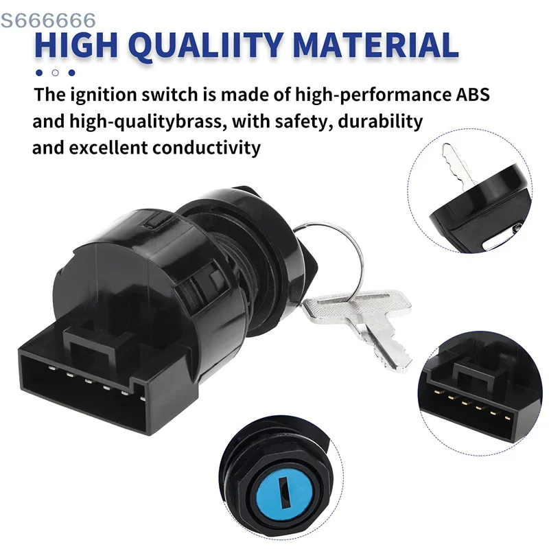 1 قطعة 400 500 700 800 4011002 4012165 4010390 4012164 4011142 بدء قفل المحرك مجموعة ATV مفتاح إشعال التبديل ل بولاريس سبورتسمان #4
