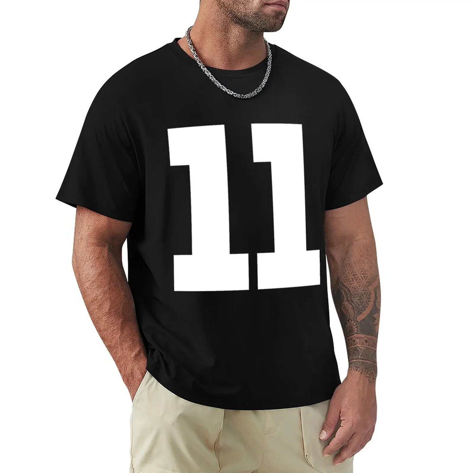 

Number 11 Sports Lightweight Hoodie T-Shirt tops customs design your own tees mens graphic t-shirts funny
