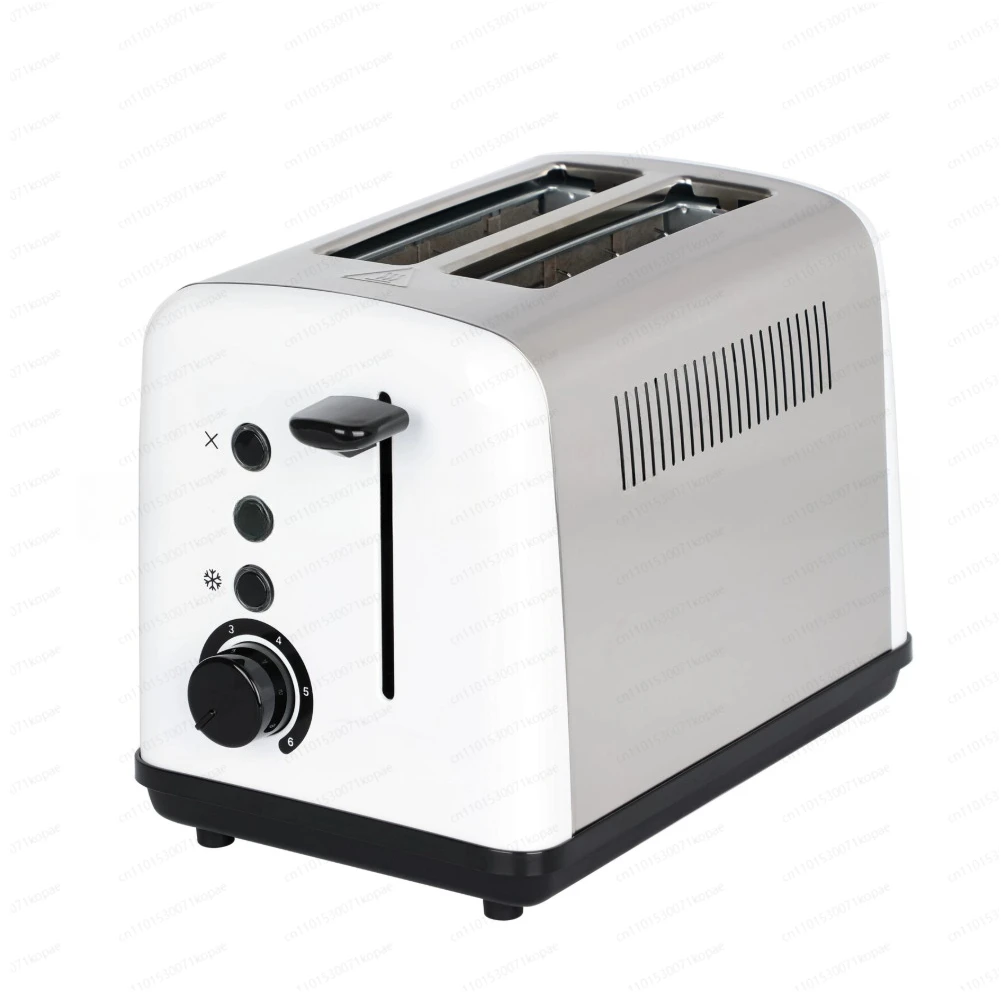 

European Stainless Steel Toaster 2 Pieces Six-speed Household Automatic Small Toaster Breakfast Toaster
