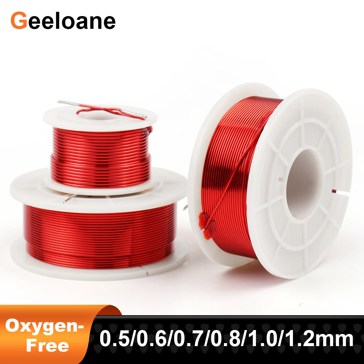 GEELOANE Air-core Oxygen-Free Copper Inductor Amplifier Crossover Frequency Divider Coil Inductance 0.5mH-5mH 0.8/1.0/1.2/1.3mm