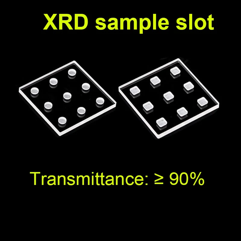 9 Hole XRD Glass Sample Holder Round/Square Cavity 2mm Depth for X-ray Diffractometer