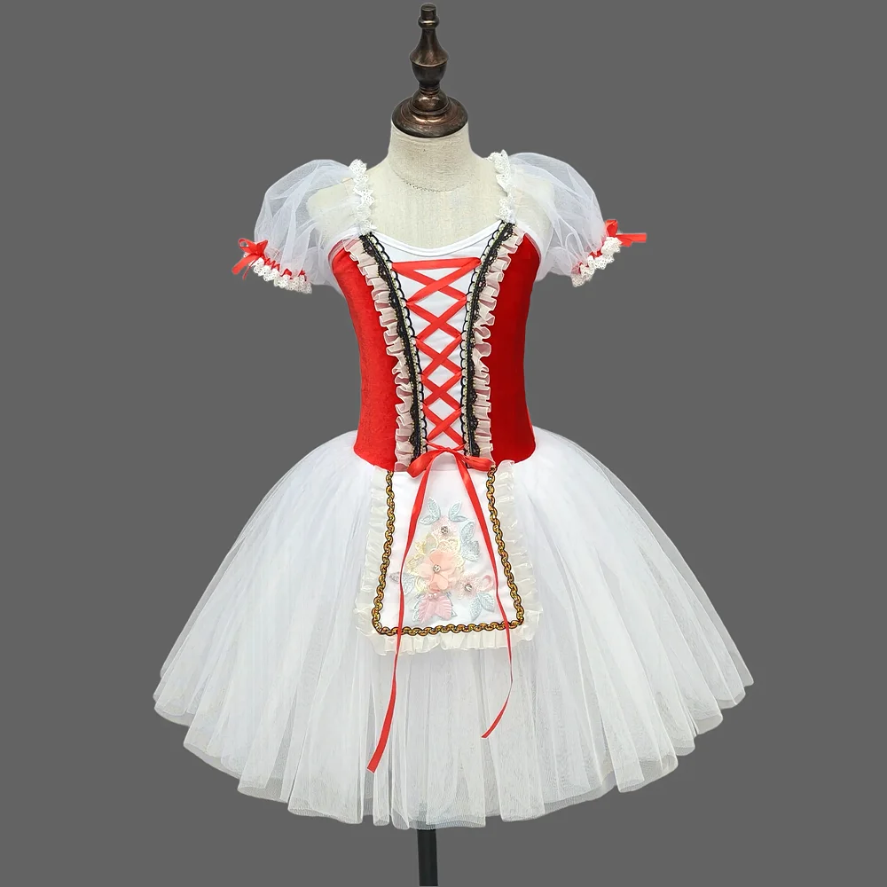 Gonna da Balletto per Bambine, Costume da Ballerina per Spettacoli Scolastici, Abito per Esibizioni di Danza, Costume per Performance di Gruppo