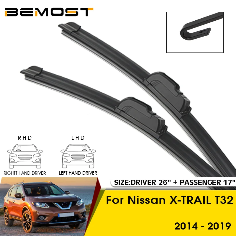 Car Wiper Blades For Nissan X-TRAIL T32 2014-2019 Windshield Windscreen Front Window Blades 26\