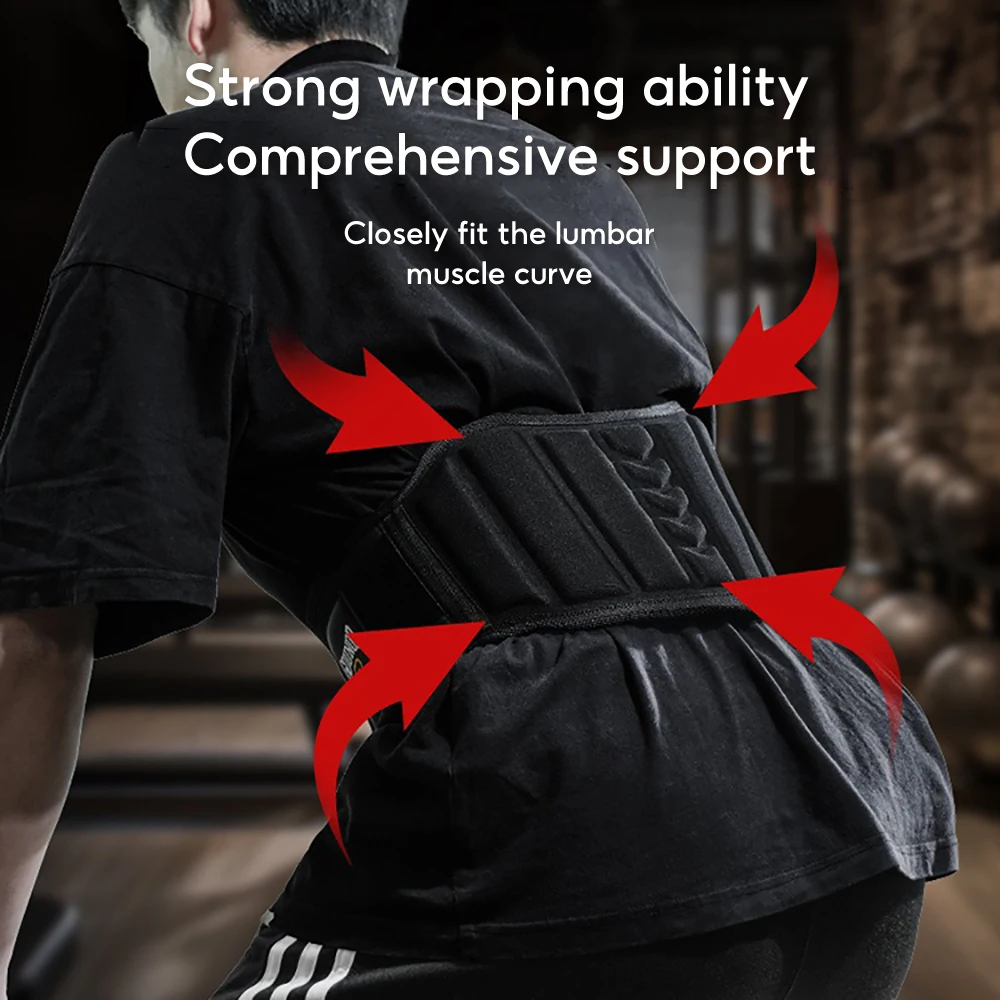 Abdominal Training Belt Widened Waist Adjustable EVA Lumbar Support Belt Powerlifting Strength Training GymFitness Weightlifting
