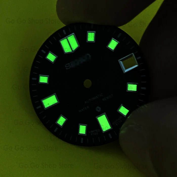 6105 dial for NH35A movement diving watch modified C3 luminous trend