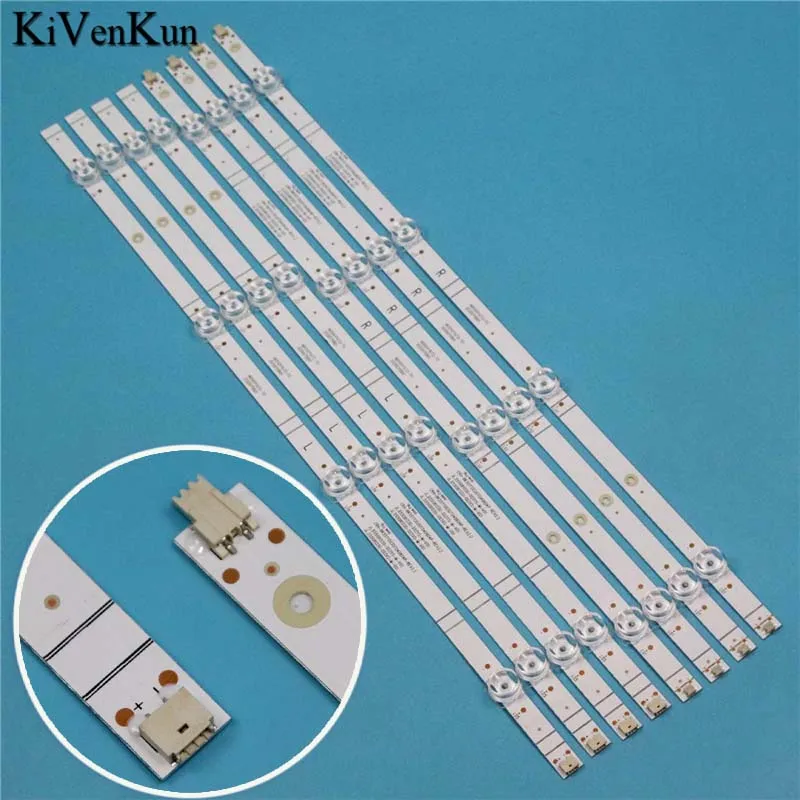 8PCS New LED TV Illumination Bars CRH-BX55Y13030T040804P-REV2.2 Backlight Strips JL.D55081330-003Y(X)S-M-V01 Array Bands Planks