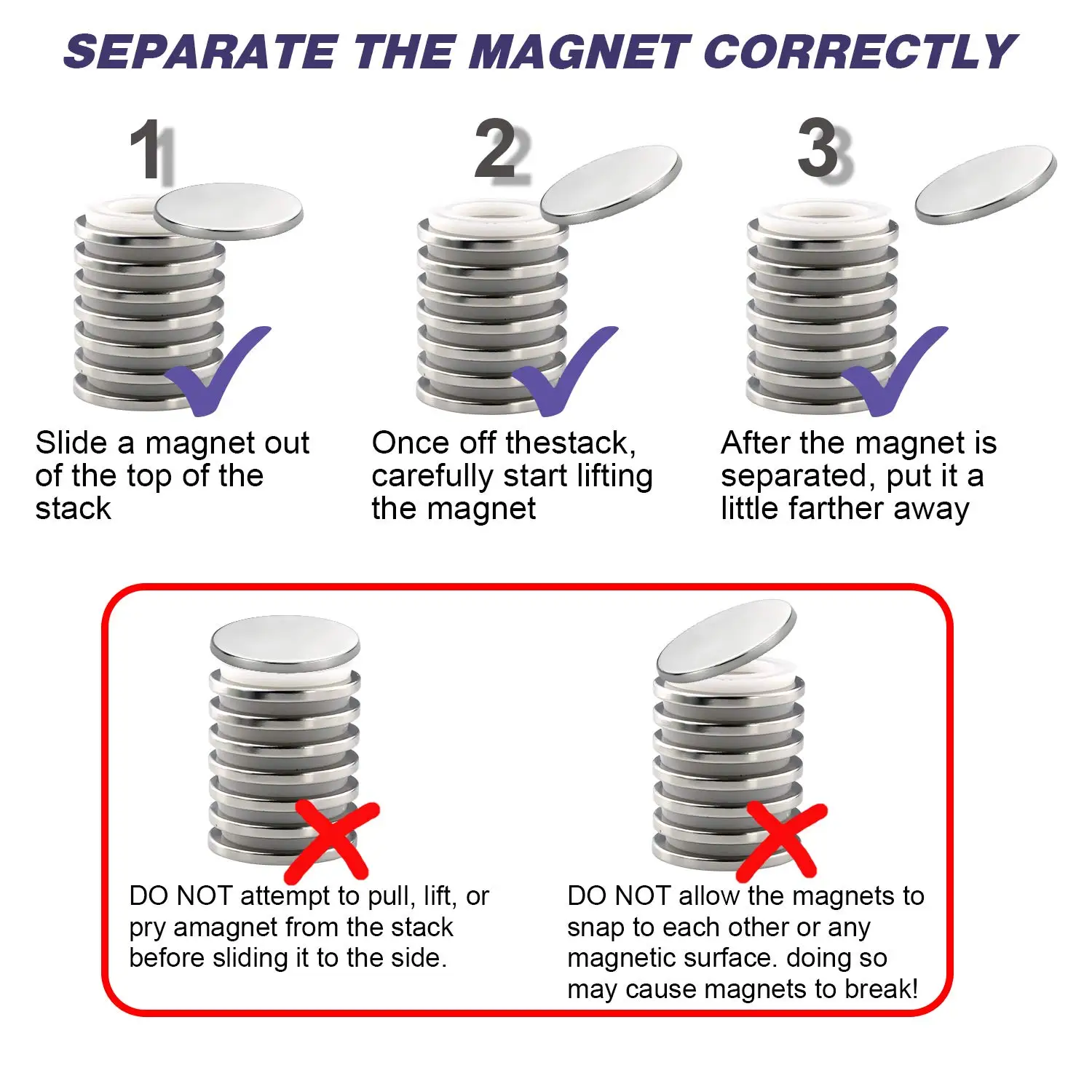 Super Strong Neodymium Disc Magnets with Double-Sided Adhesive Powerful Permanent Rare Earth Magnets Fridge DIY Building Scienti