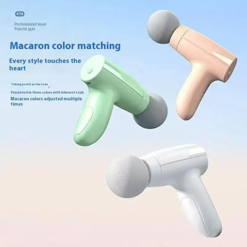 New model fascial gun, a mini portable USB charging muscle relaxation fitness massager, suitable for home use and as a gift.