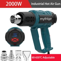 Industrial Hair dryer Heat Gun 2000W Hot Air Gun Air dryer for soldering Thermal blower Soldering station Shrink wrapping Tools