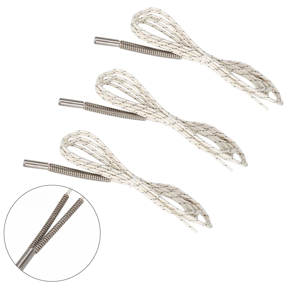 3Pcs 24V 50W Heater Cartridge Wire High Temperature Resistance For 3D Printer Extruder Part Equipment Accessories